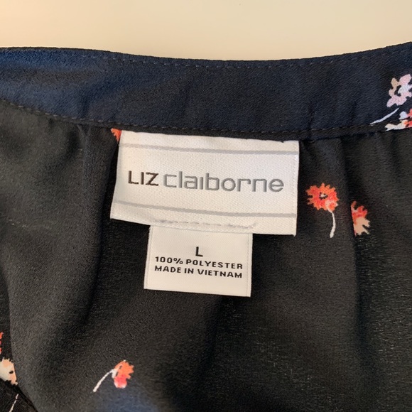 Black Floral Top - Picture 9 of 10